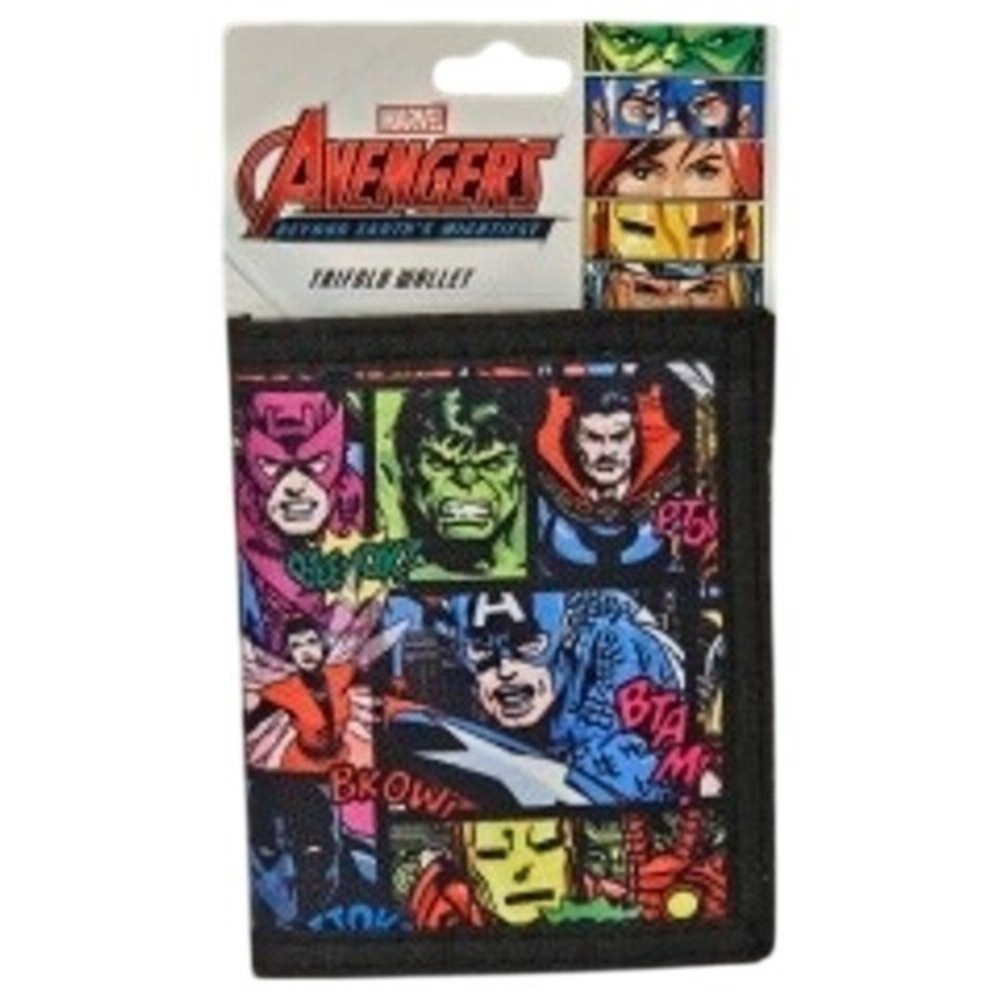 Marvel Avengers Superheroes‎ Comic Collage Trifold Wallet Kids Boys Girls